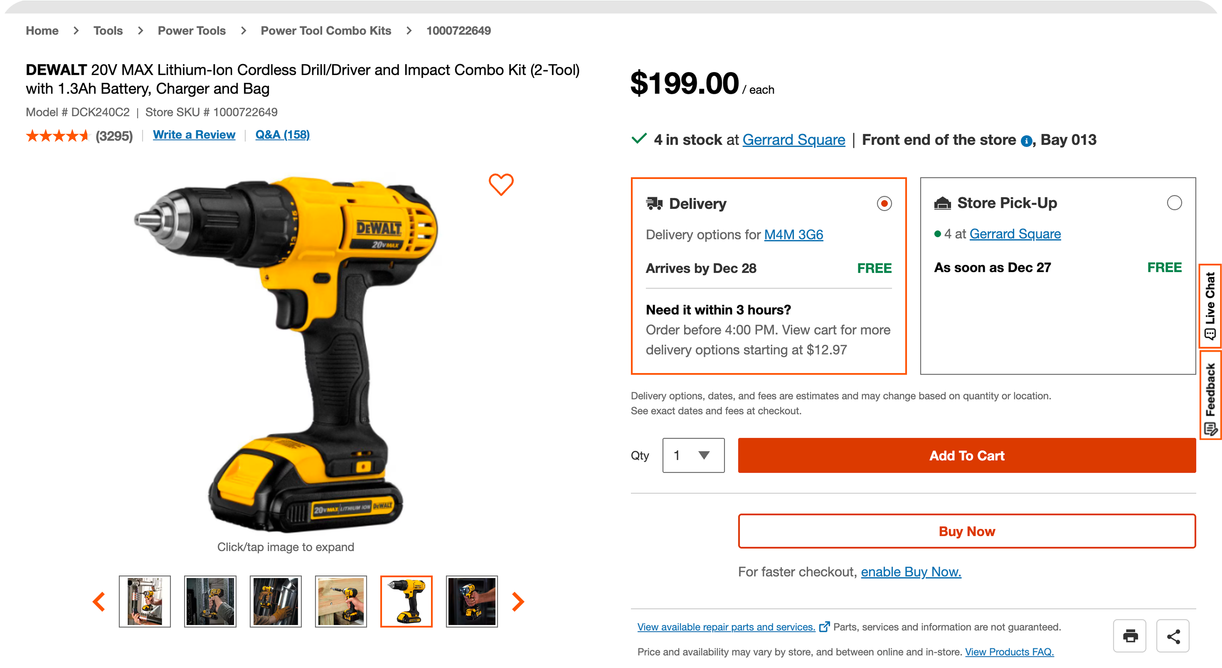UX/UI Audit showing Home Depot product page analysis